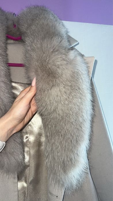 Дамско палто естествен косъм