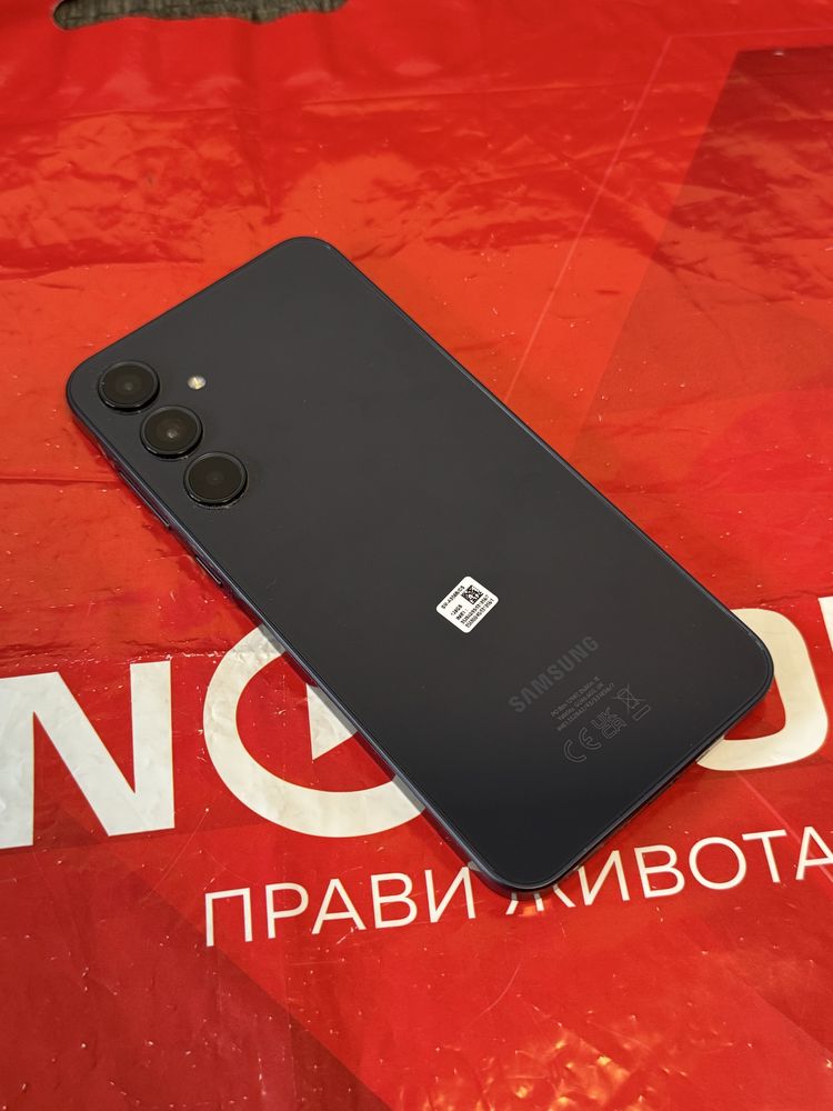 КАТО НОВ 128GB Samsung A35 5G Гаранция Технополис 2027 г. Navy