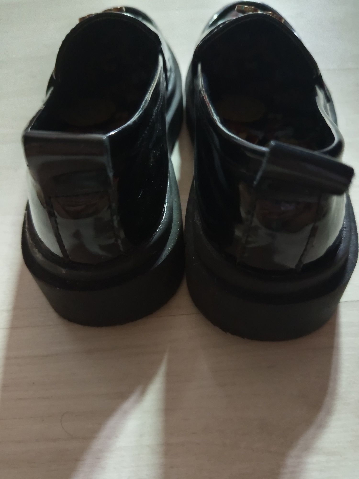 Pantofi negri fete mickey mouse