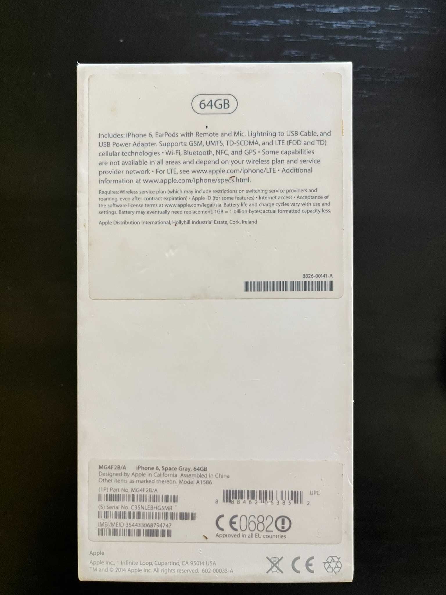 Iphone 6 Space Gray- 64GB