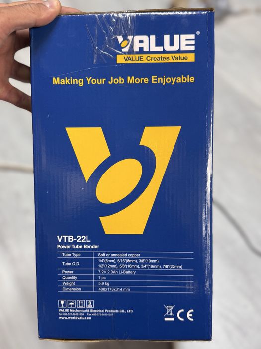 Trusa Indoitor teava indoit electrica teava cupru value vtb-22L aer