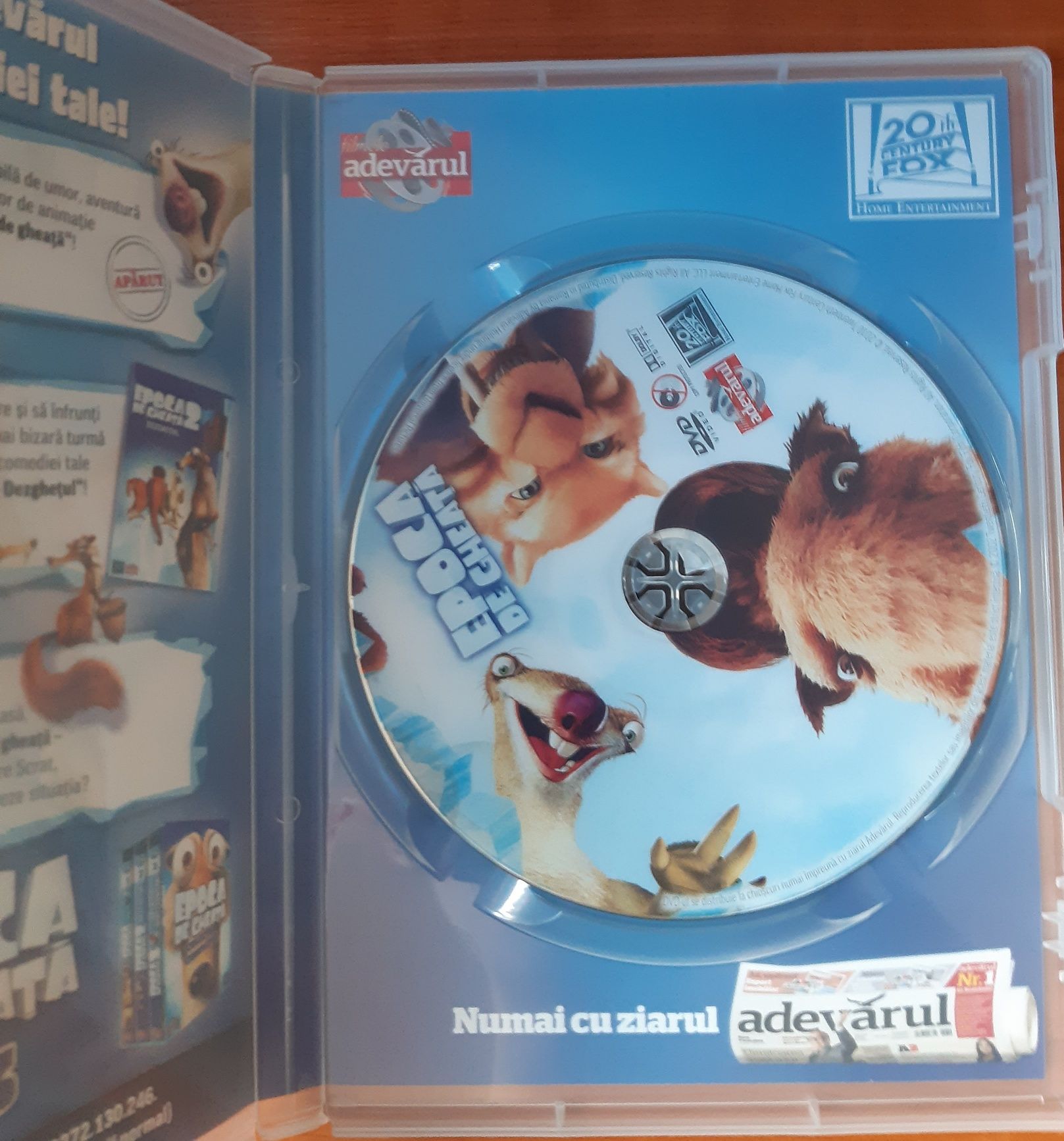 DVD Epoca de gheață + DVD Aventurile lui Sammy