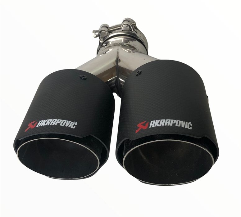 Накрайник за ауспух Akrapovic №3315 Двоен Y Карбон мат