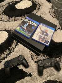 PS 4 Slim SH 2 jocuri 2 controllere