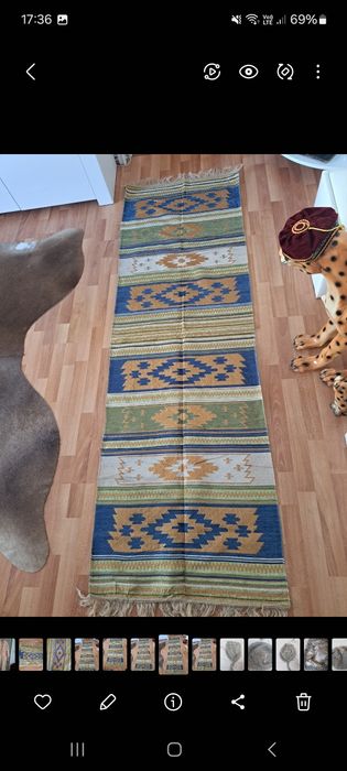 Covor oriental, subțire