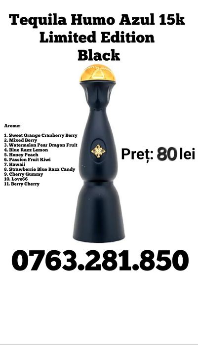 Tequila Humo Azul LIMITED EDITION BLACK Vape-uri originale 15k