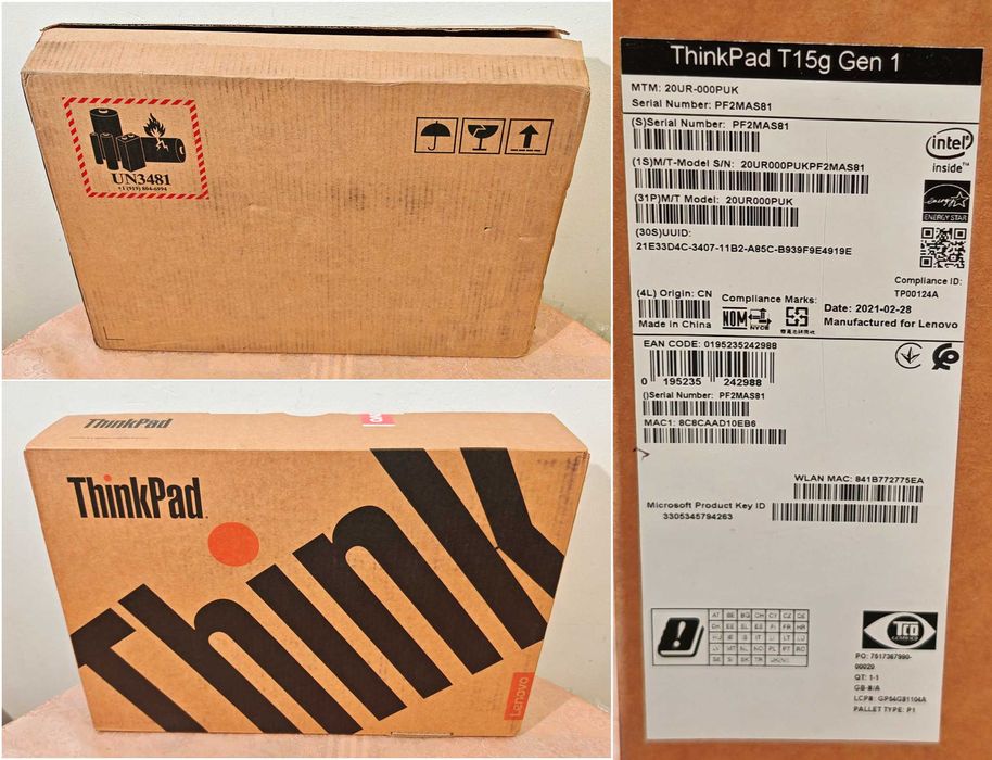 RTX 2080 8GB/4K 100% Adobe/Core i7-10750H/32 RAM/1TB SSD/ThinkPad T15g