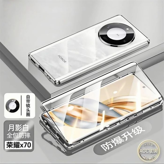 Honor Magic 8 Lite 8 Pro / Двоен 360° магнитен кейс с камера протектор