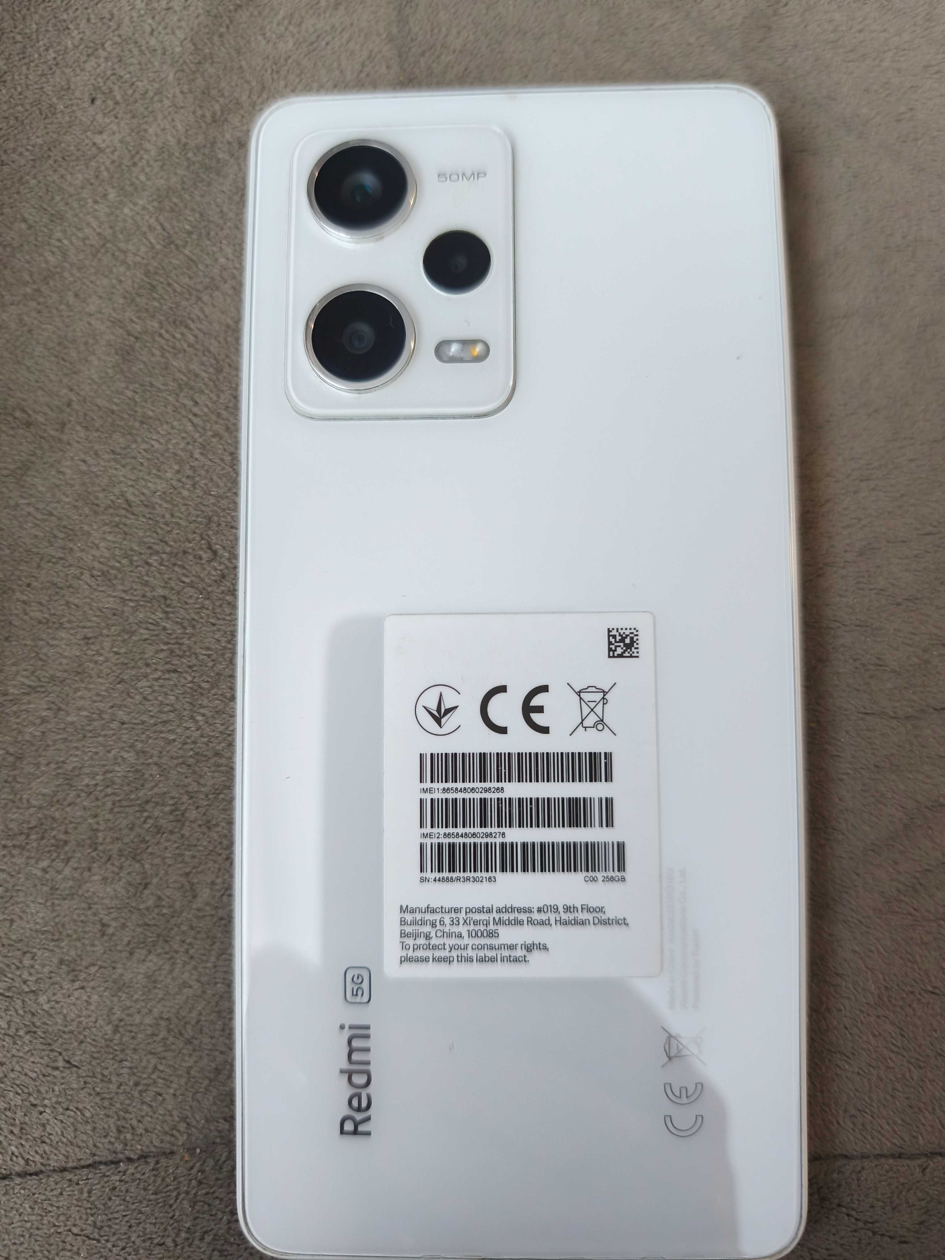 Xiaomi Redmi Note 12 Pro, 8GB RAM, 256GB, 5G, Бял