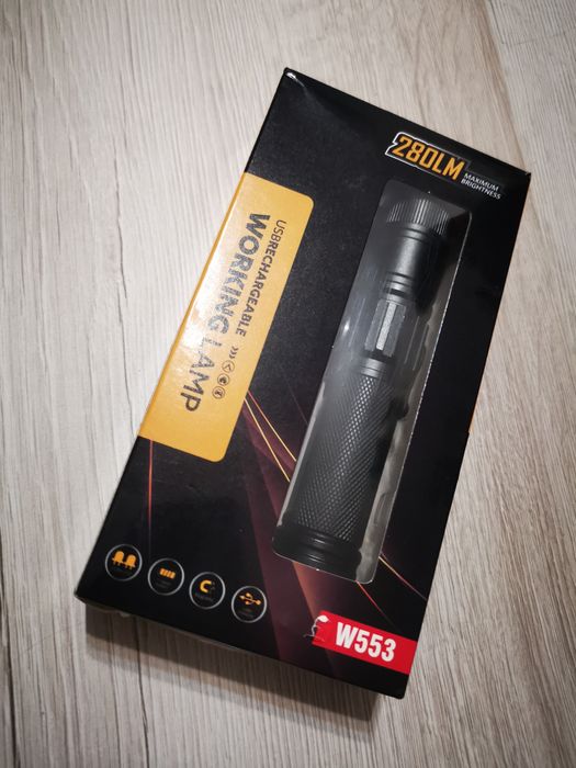 Lampa de lucru metalica/pliabila incarcare USB, magnetica cu led COB