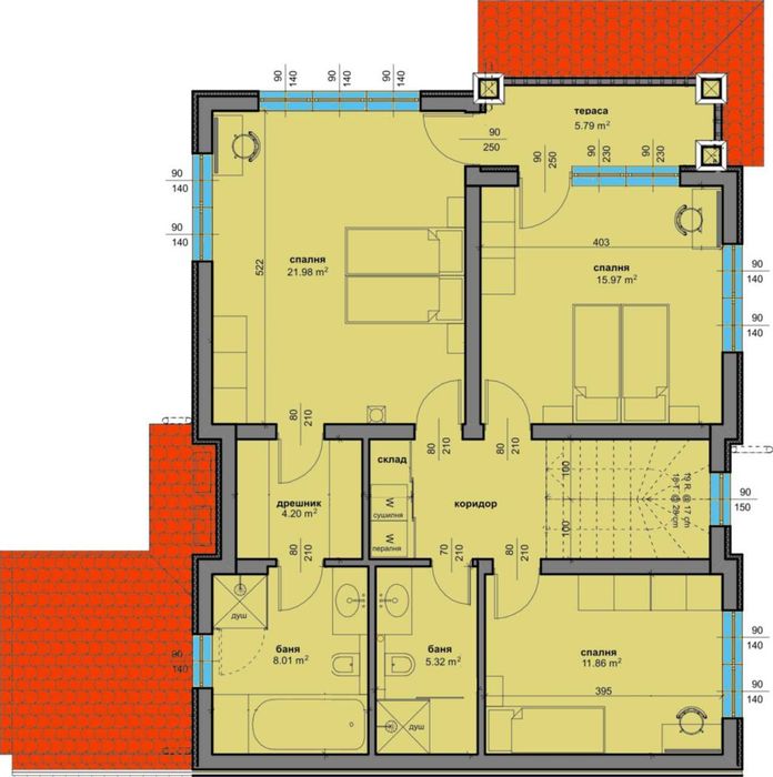 Нова къща с 4 спални в Пловдив -Акт16