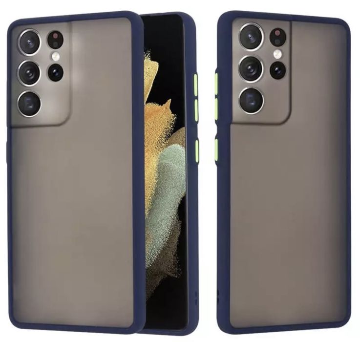 Husa Hybrid Silicon Border Spate Plastic Samsung S21/S22/Plus/Ultra