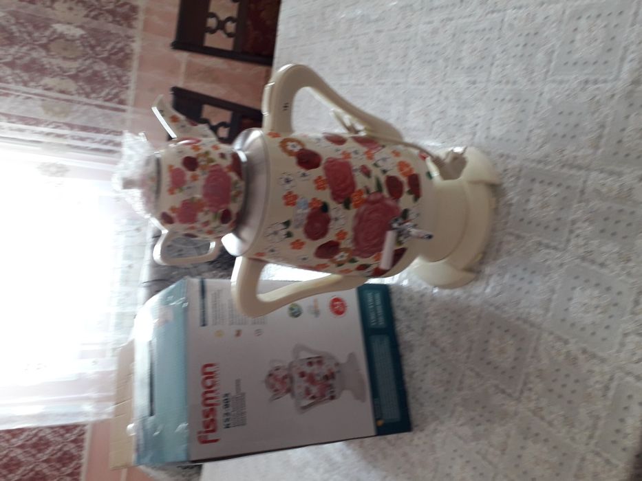 Новый электр самовар 4 литр с чайником