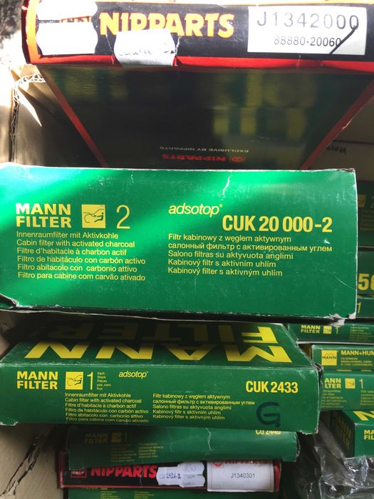 31 filtre polen MANN VW, AUDI, OPEL, MERCEDES, FORD, TOYOTA etc.