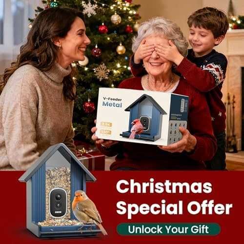 Нова Смарт хранилка за птици с AI разпознаване 2.5K камера за открито