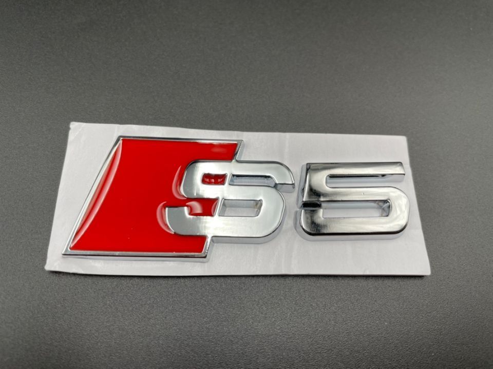 Set embleme Audi S5 gri / roșu