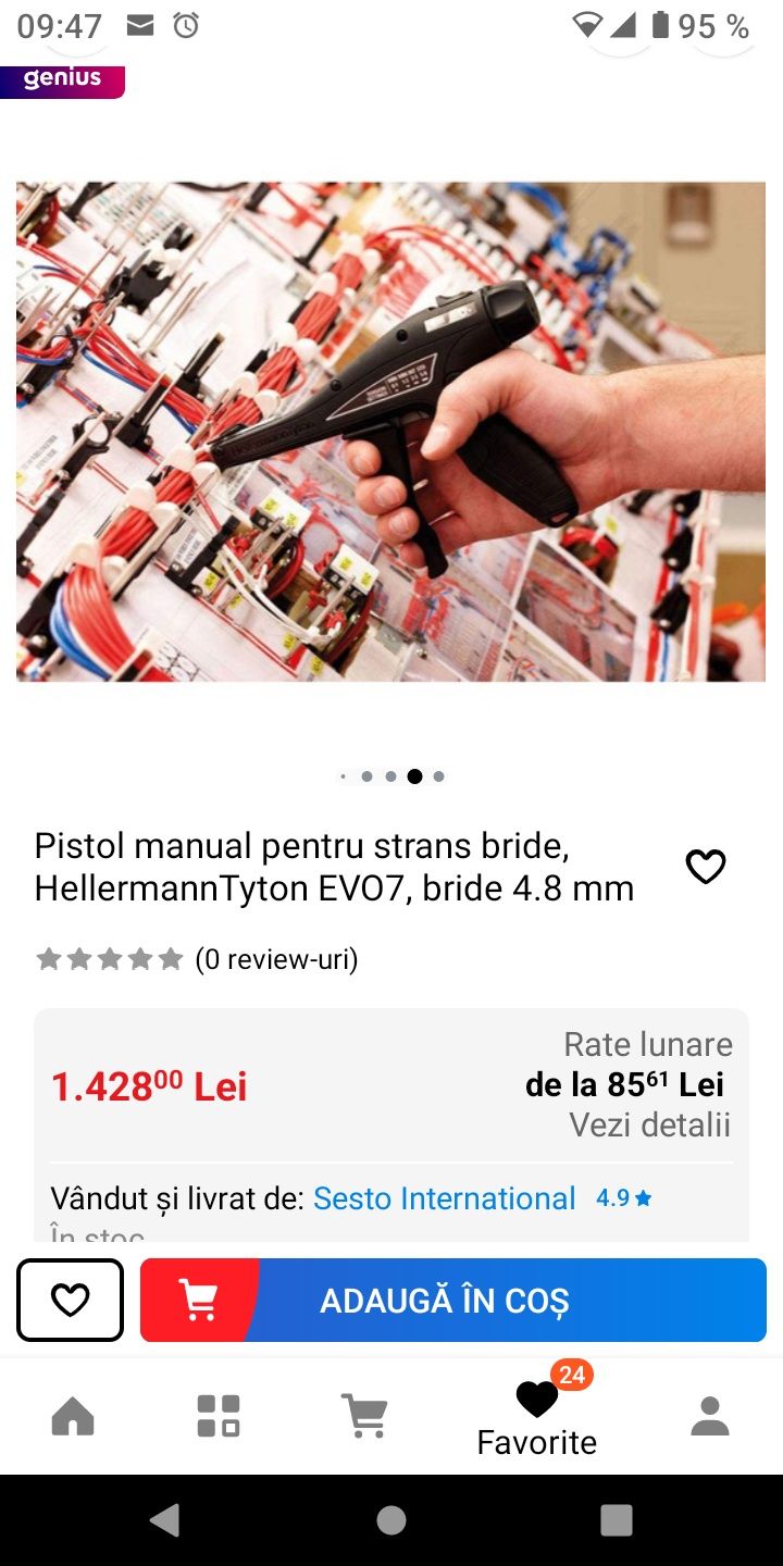 Pistol Hellermann tyton EVO7  manual bride coliere soricei