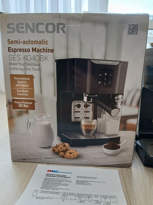 Sencor SES 4040BK Press кафемашина в гаранция
