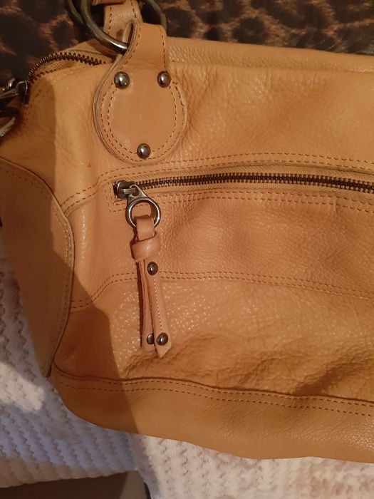 Чанта естествена кожа