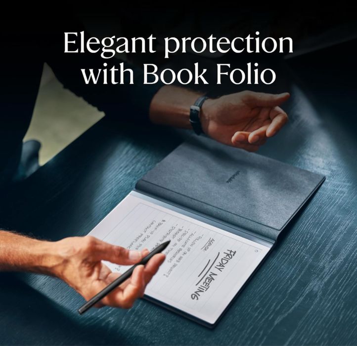 reMarkable 2 + Marker Plus + Leather Folio (Mosaic weave)