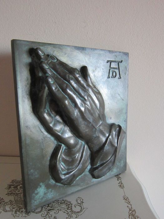cadou deosebit Albrecht Durer Maini Germania 1960 bronz masiv