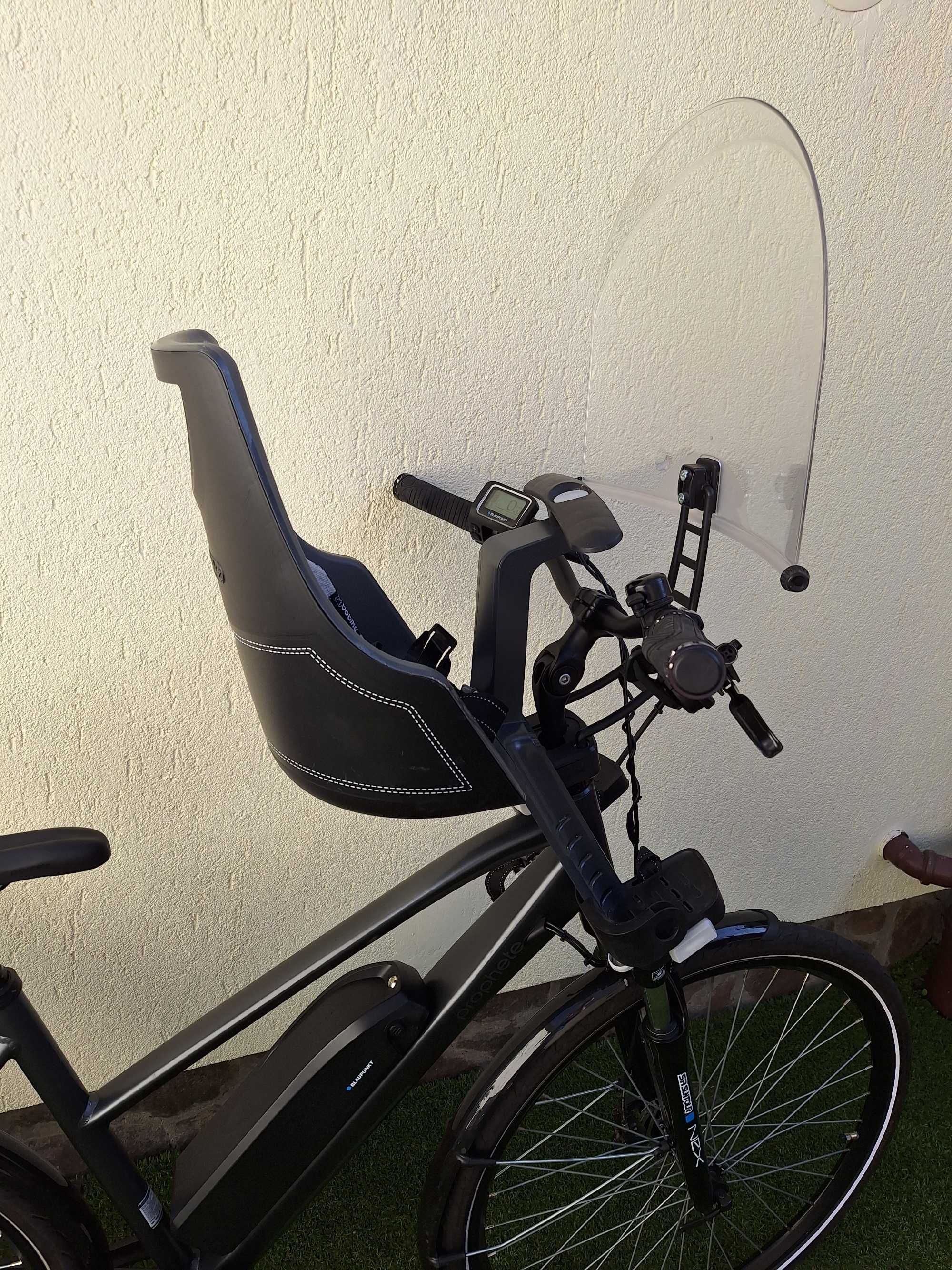 Scaun bicicleta copii Bobike Mini Go front pentru ghidon cu geam