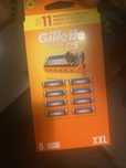 Set 8 rezerve/lame Gillette Fusion 5 portocaliu noi