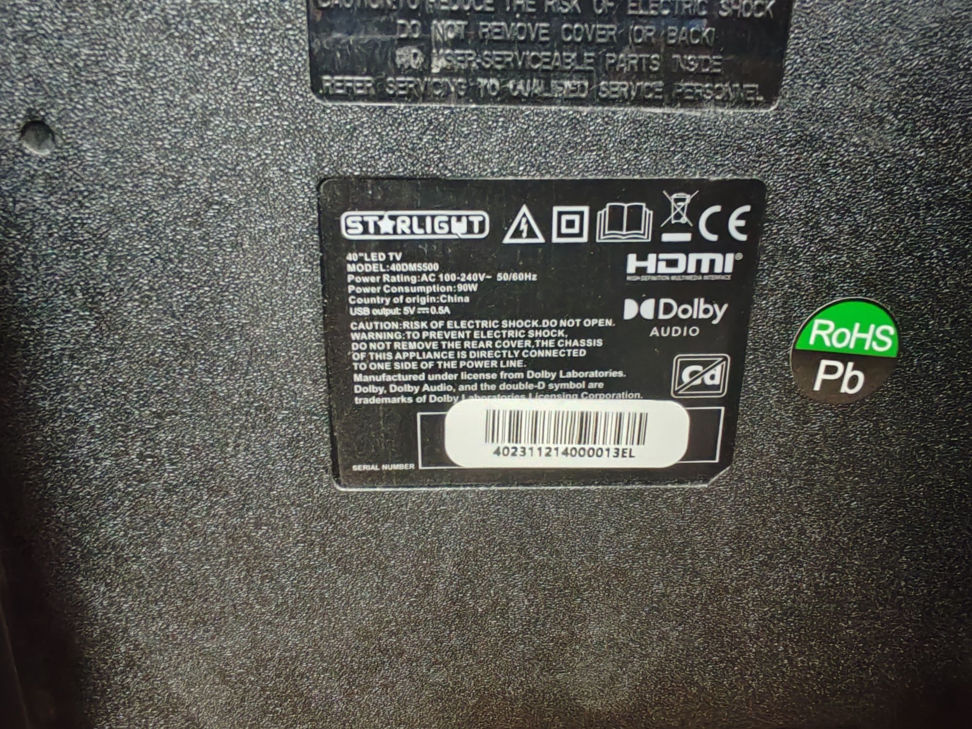 Tv starlight led aproape nou