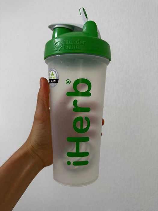 iHerb бутылка шейкер с шариком для смешивания, 28 унции - 828 мл