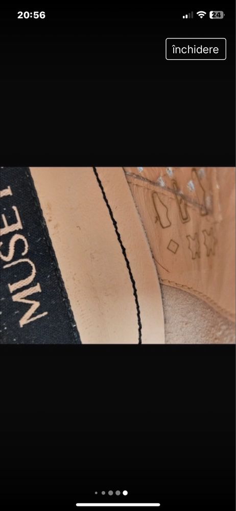 Pantofi din piele naturala Musette
