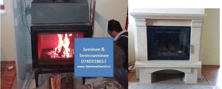Termosemineu pt. 120 mp/Focar Centrala tip Semineu (Seminee)
