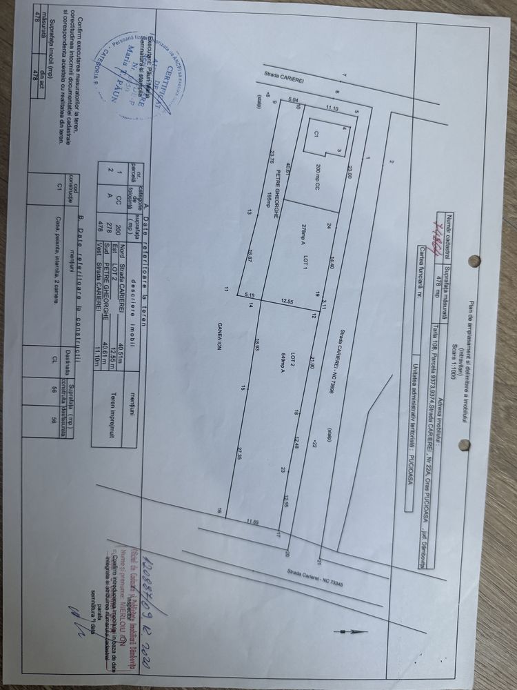 Schimb teren +casa batraneasca in Pucioasa cu garsoniera S4/Popesti
