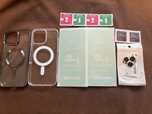 Set 2 huse + 2folie ceramica+ 1set folie camere  Iphone 16Pro Max