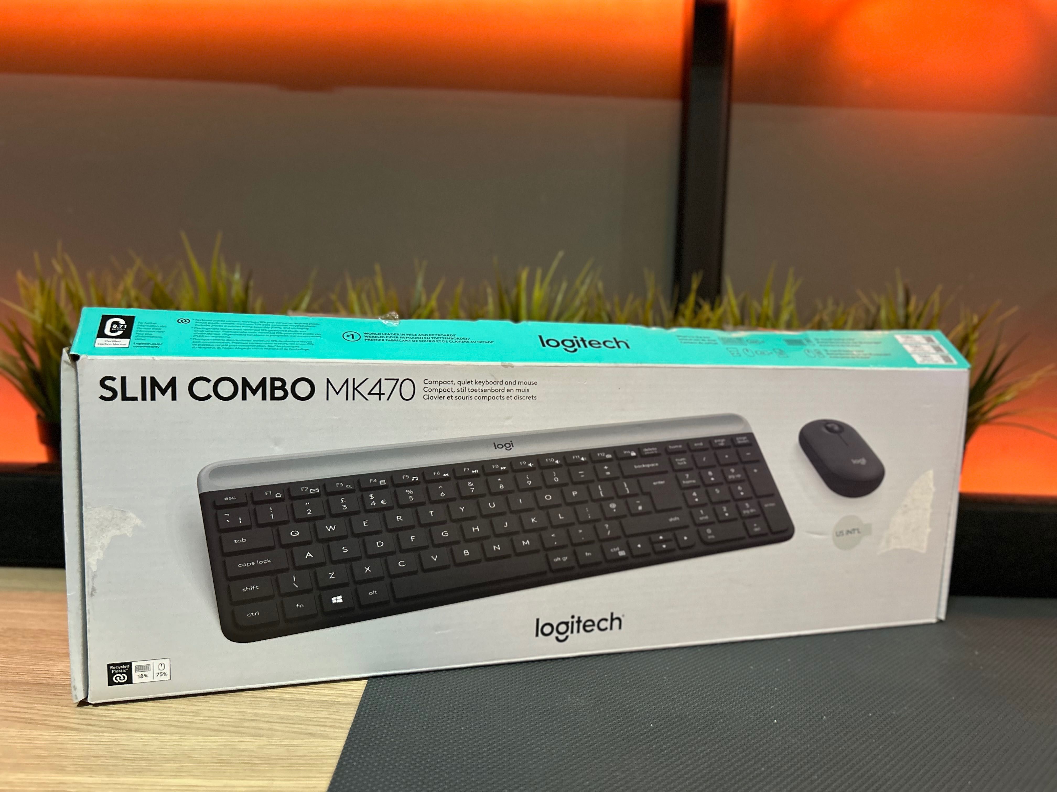 Клавиатура + Мишка -Logitech Slim Combo Wireless MK470