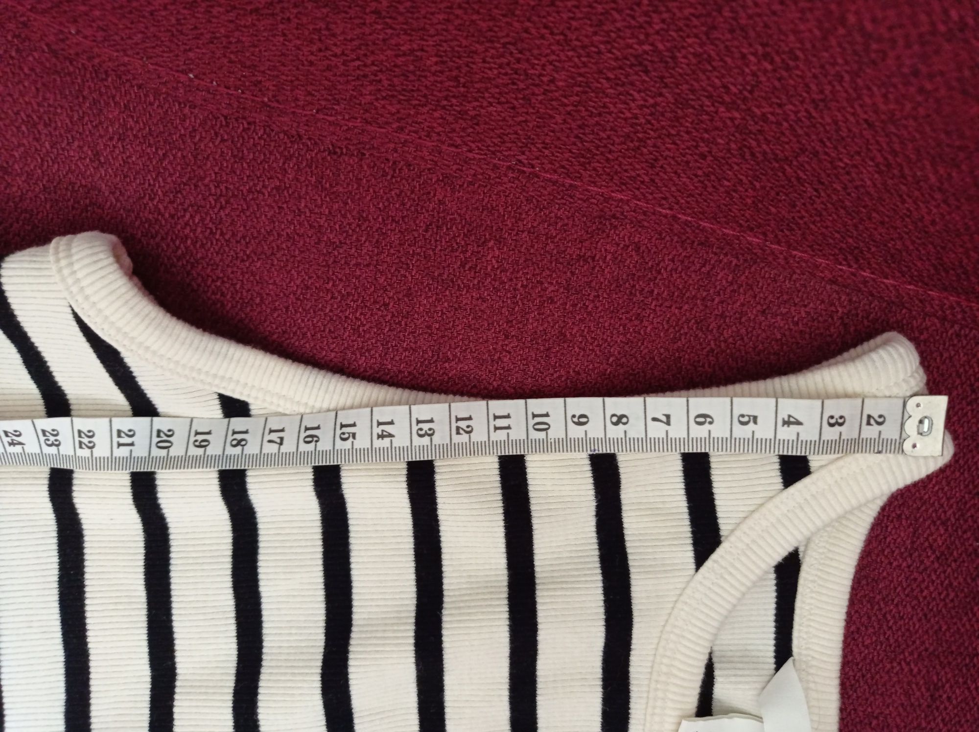 Къс потник от рипсено трико H&M , S