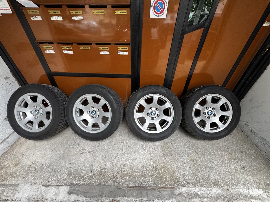 Алуминиеви джанти за БМВ 5x120 със зимни гуми 225/55/16 DOT 1924 BMW