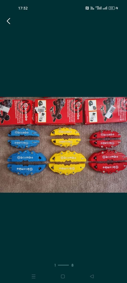 Capace etrier Brembo set 4 bucăți capace universale frâne Brembo