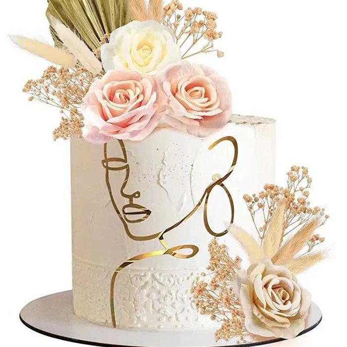 Topper tort frontal din acril