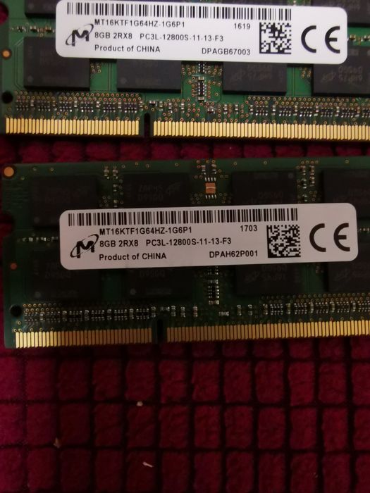DDR 3 8 gb Pc3l Kingston și micron