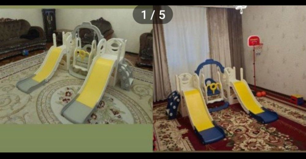 Даставка установка бесплатная Горка качели для детей новая
