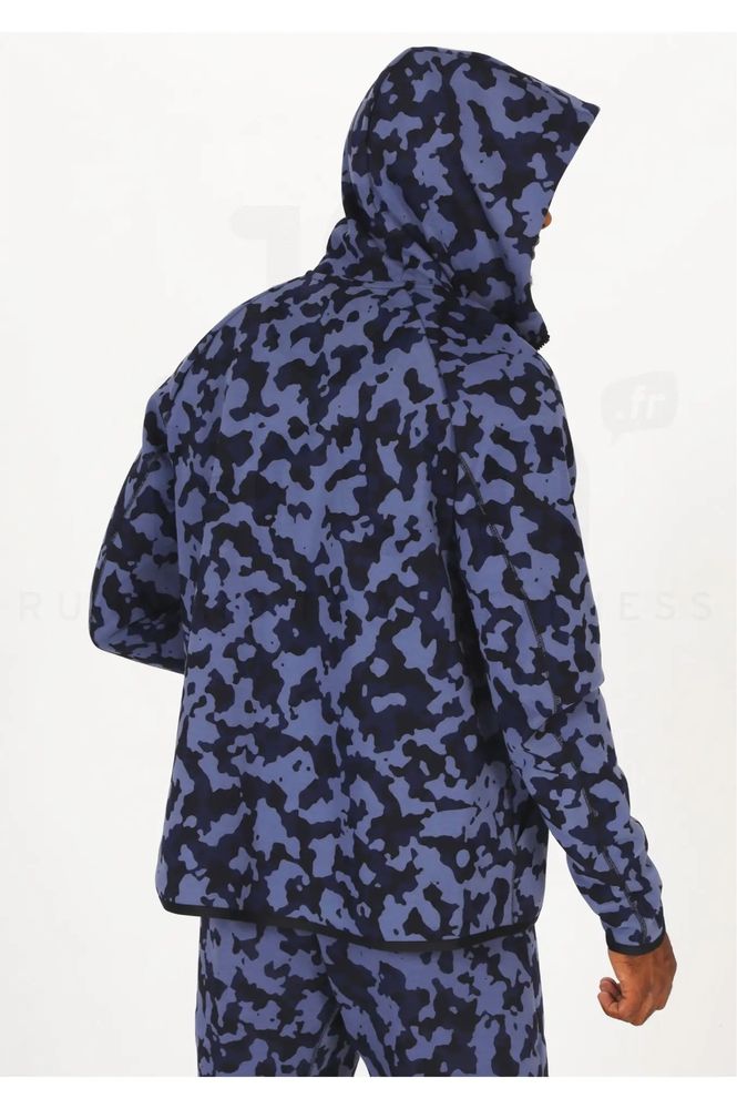 Мъжки комплект Nike Tech Fleece Diffused Blue Camo - размер XS
