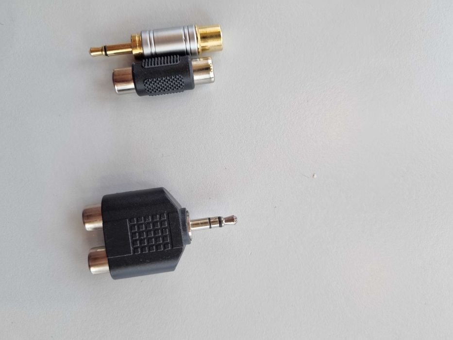 Adaptor jack la 2 rca, cabluri rca, jack, boxe