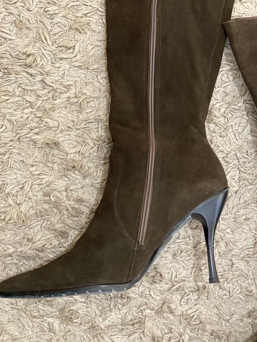 Дамски ботуши естествен велур- 41 номер,