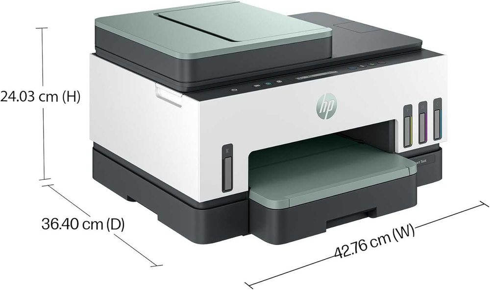 Многофункционален принтер HP Smart Tank 7307, цветен, безжичен