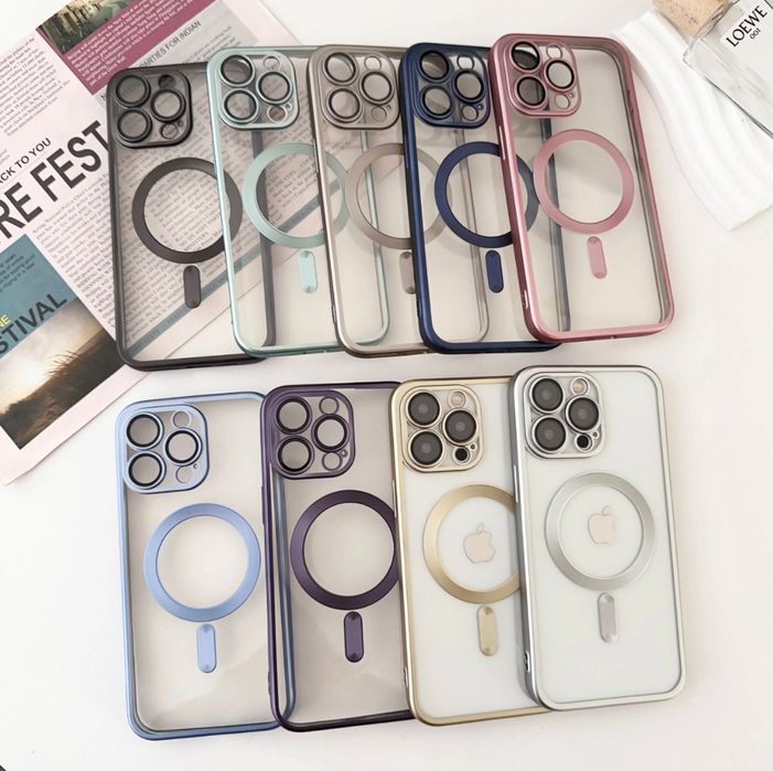 Husa MagSafe Titanium finish iPhone 16 , 16 Pro , 16 Plus , 16 Pro Max