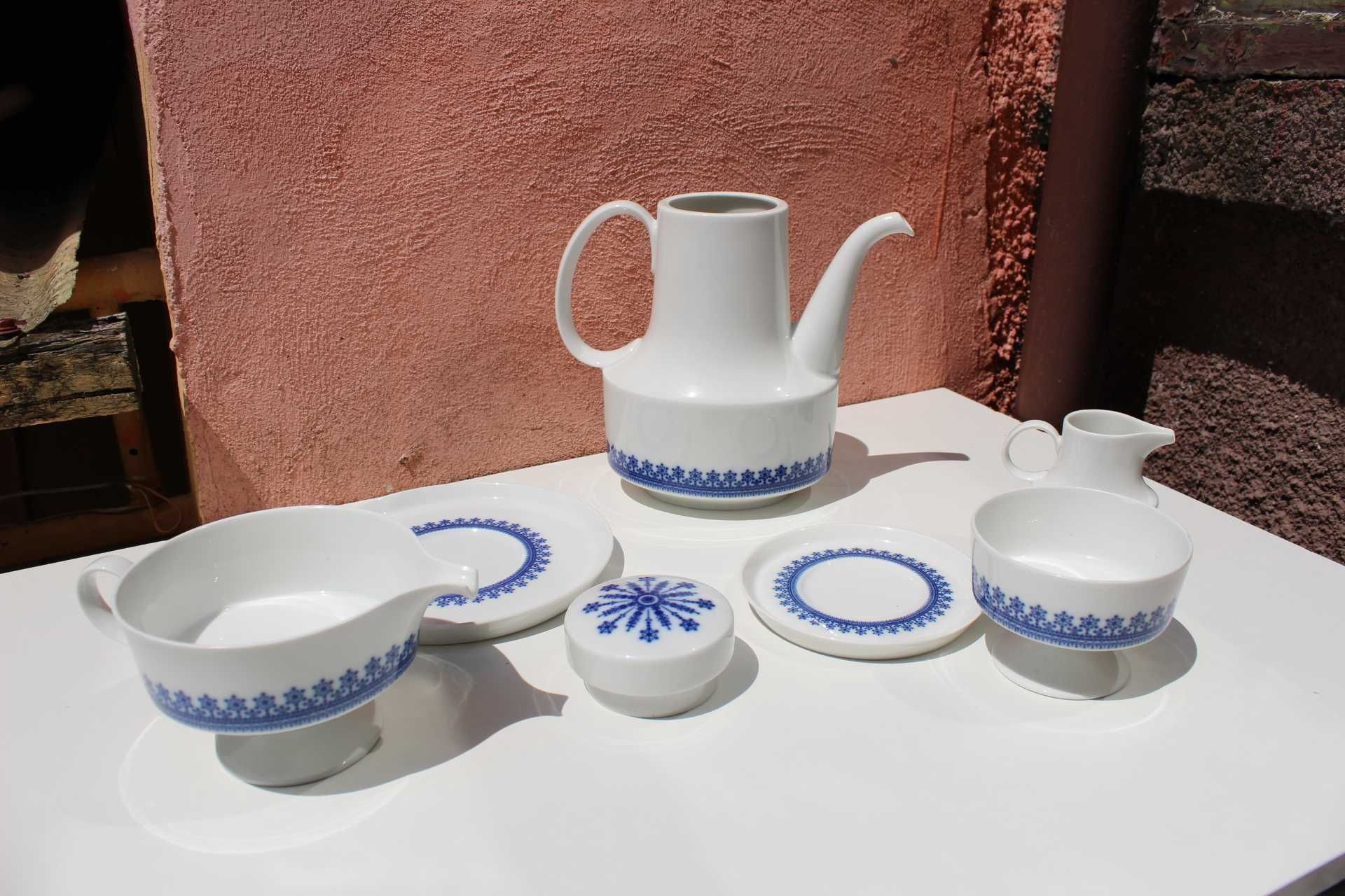 Set portelan 6 persoane ROSENTHAL Tapio Wirkkala Blue Diadem, 24 piese