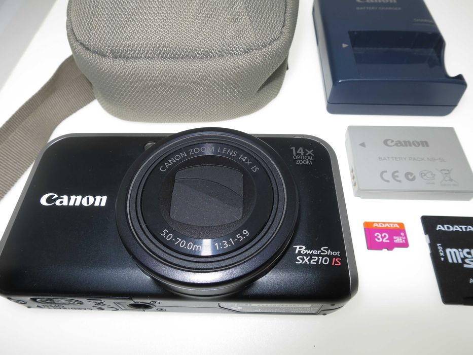 Canon PowerShot SX210 страхотна дигитална камера компактен фотоапарат