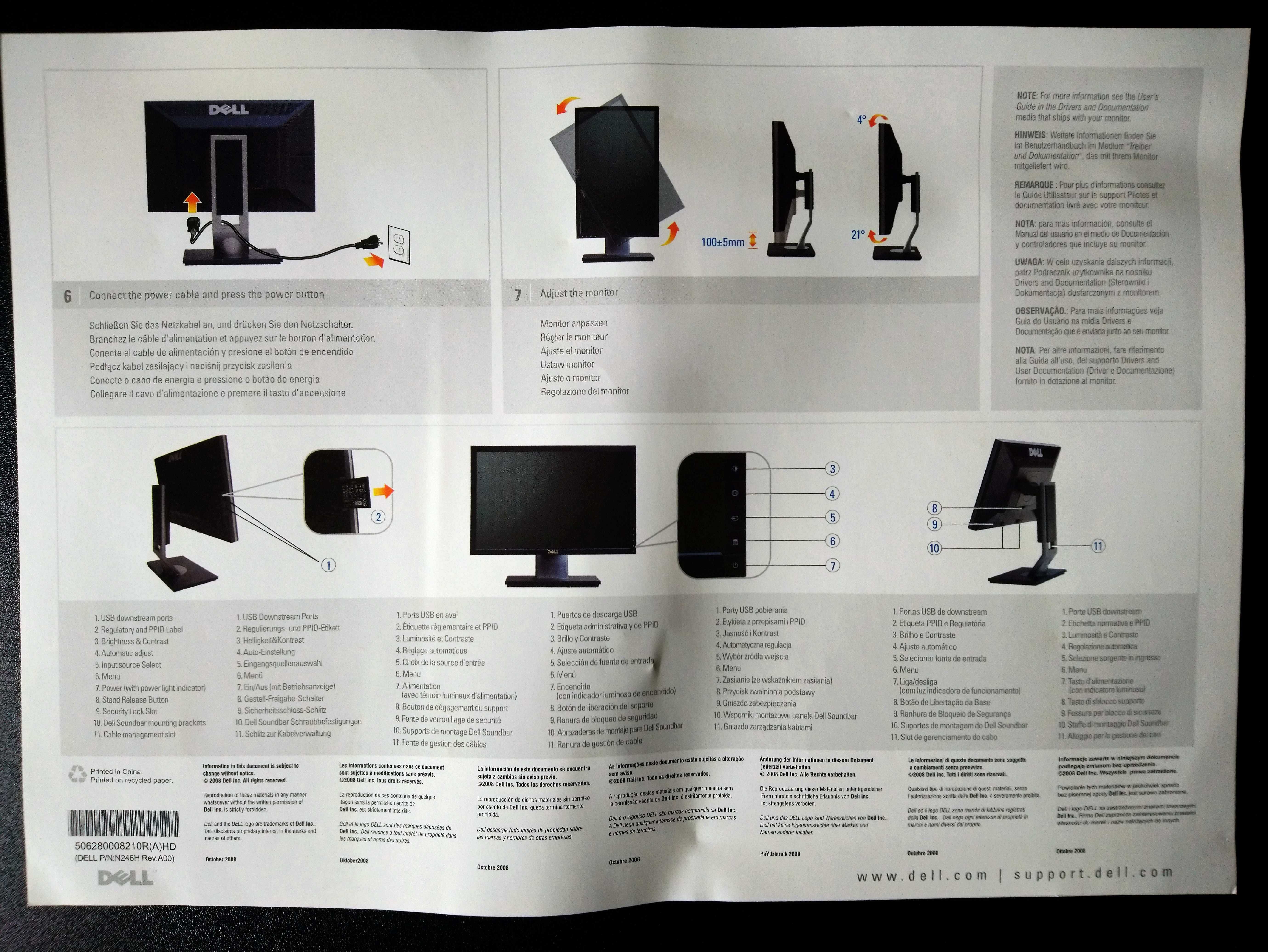 монитор Dell 2209 WAf, IPS матрица