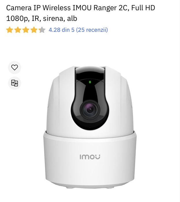 Camera IP IMOU, Night vision baby monitor