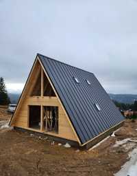 Construim constructi din lemn cabane case casute